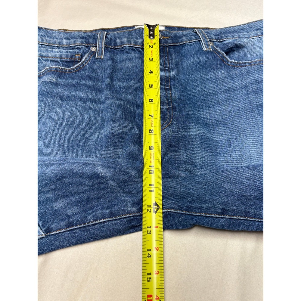 FRAME Le Slouch Straight Leg Paneled Button Fly Jeans Medium Wash Womens 32X32 - Picture 8 of 11